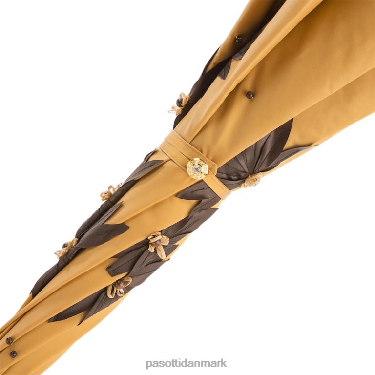 Kvinder PASOTTI 332 sum-7 z3 - paraply med håndpåførte solsikker og swarovski håndtag, dobbelt klud 824L2510