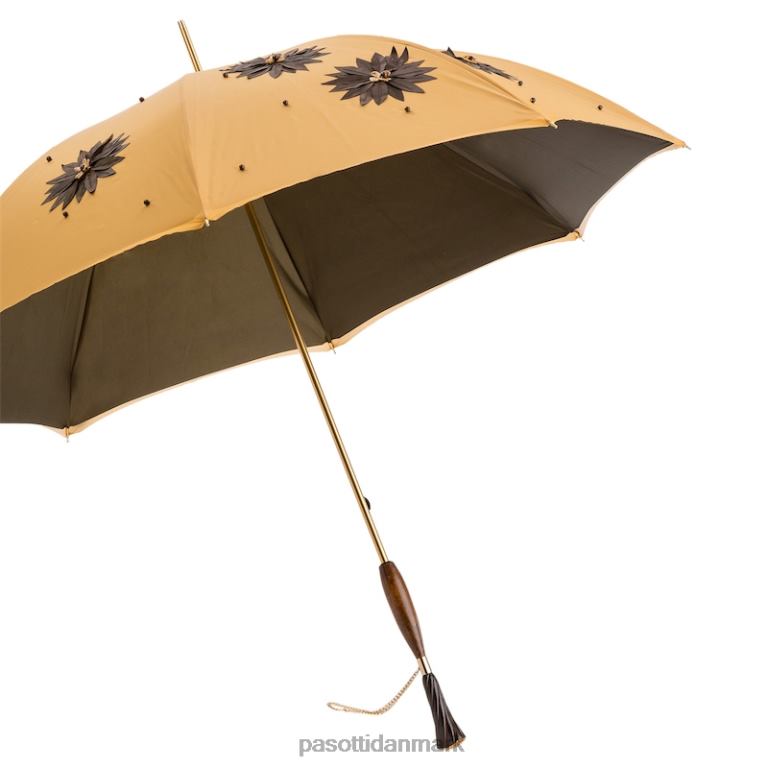 Kvinder PASOTTI 332 sum-7 z3 - paraply med håndpåførte solsikker og swarovski håndtag, dobbelt klud 824L2510