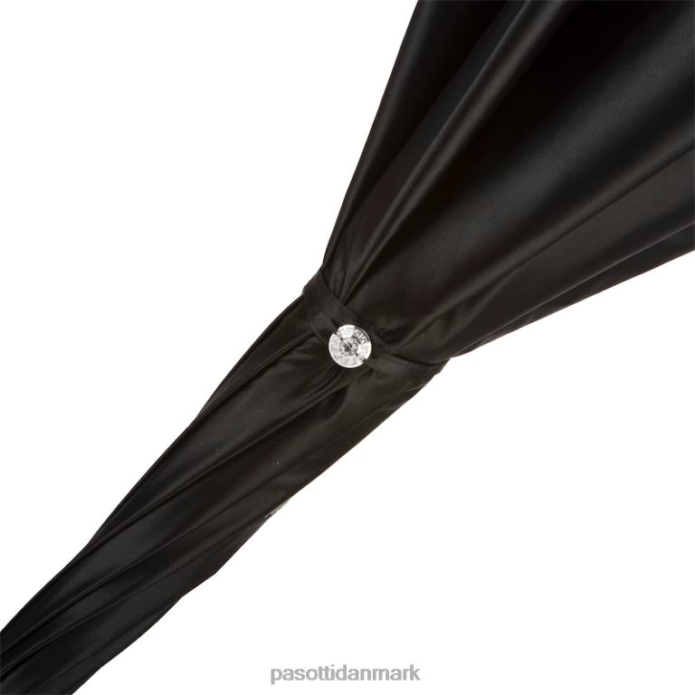 Kvinder PASOTTI 343n plat-26 plat-34 a35 - paraply i spansk følelse med påføringer af røde roser, dobbelt klud 824L2537