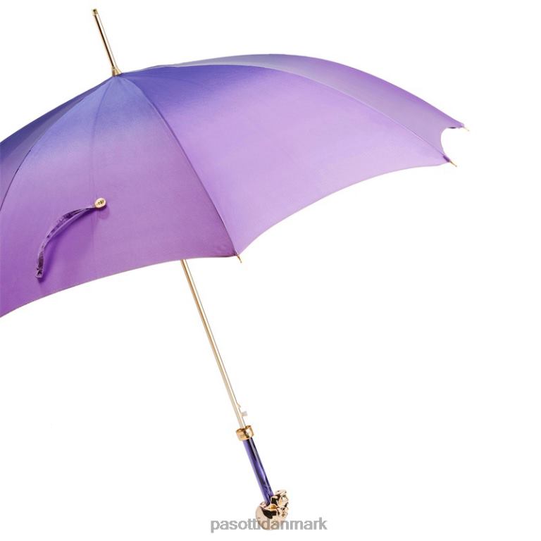 Kvinder PASOTTI 460 21284-14 w33pv - gylden kranium lilla ombre paraply 824L2548