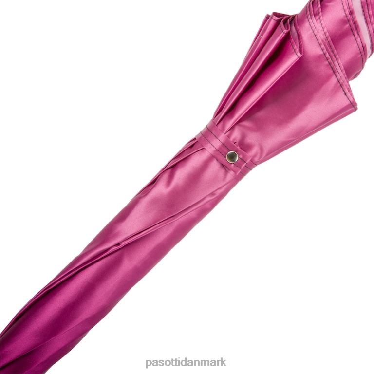 Kvinder PASOTTI 460n 21284-18 w333mix - paraply med fuchsia swarovski kranium 824L2519