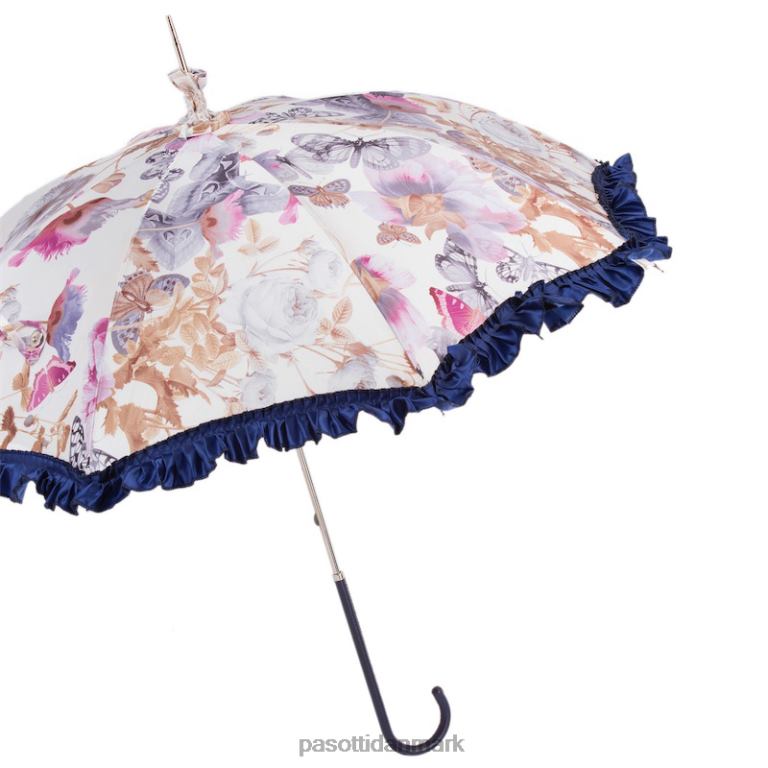Kvinder PASOTTI 353ni 58979-4 d1 - manuel åbning sommerfugleparasol i retrostil, regntæt 824L2638