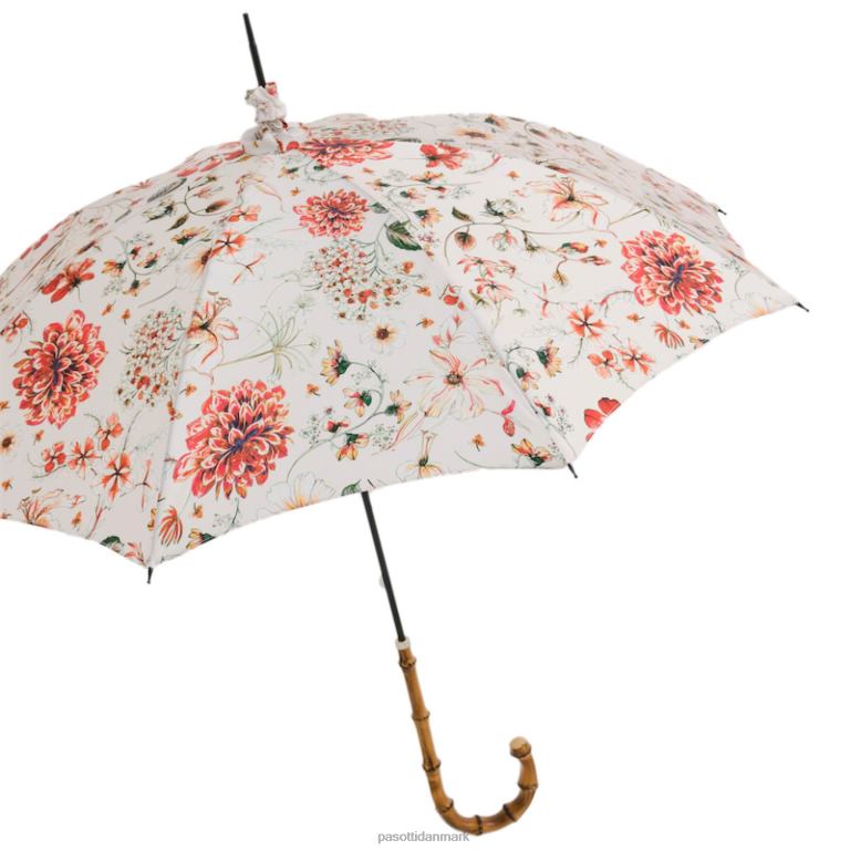 Kvinder PASOTTI 354ne 5y259-9 d4 - blomstret parasol med whangee håndtag 824L2635