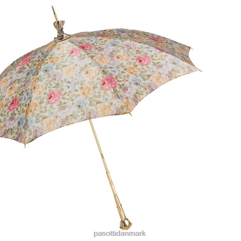 Kvinder PASOTTI 354or 57982-11 e11 - manuel åbning blomstret parasol, regntæt 824L2636