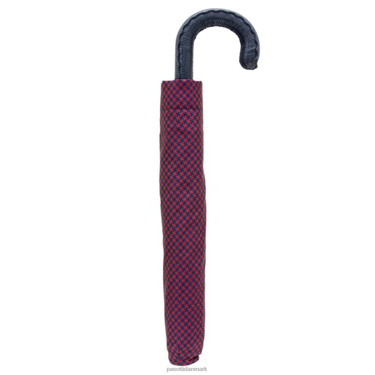 Mænd PASOTTI 64 52682-2 n36 - rød & marineblå pied de poulefolding paraply 824L2164