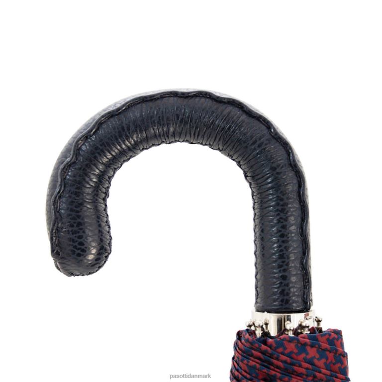 Mænd PASOTTI 64 52682-2 n36 - rød & marineblå pied de poulefolding paraply 824L2164