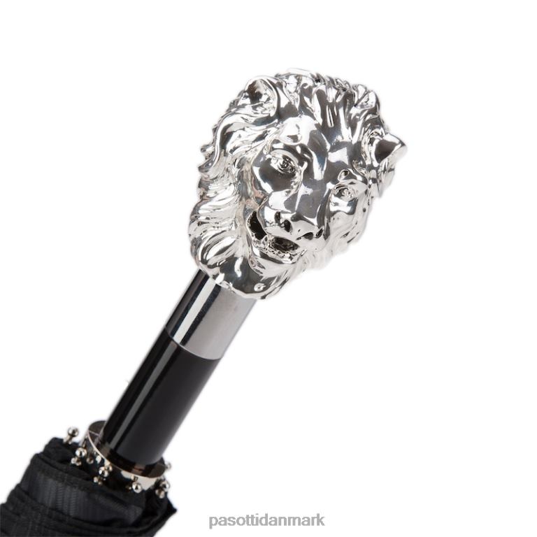 Mænd PASOTTI 64 6768-1 w37 - sølv løve foldeparaply 824L2166