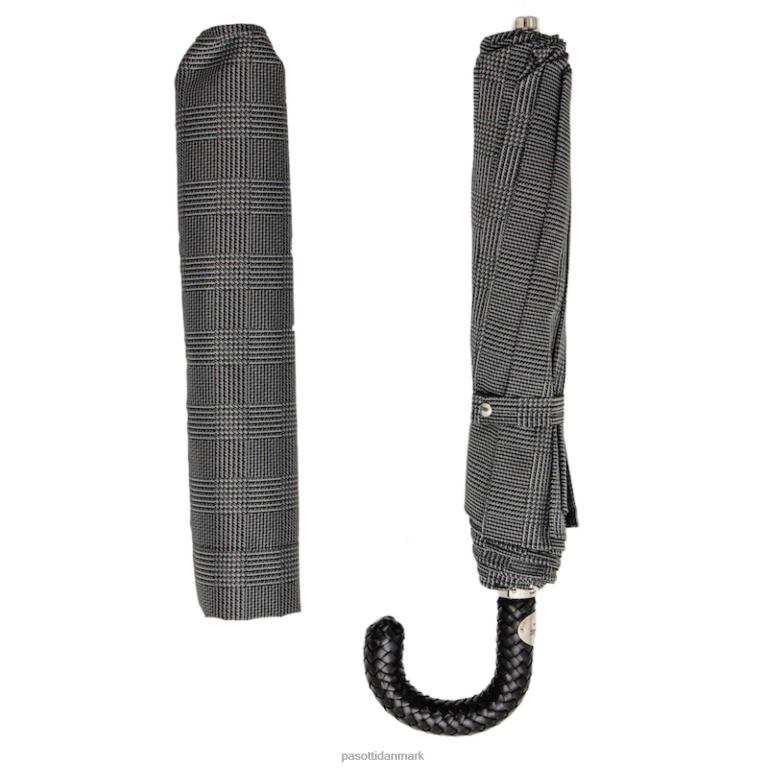 Mænd PASOTTI 64 milford-2 n37 - sammenklappelig milford paraply med flettet læderhåndtag 824L2169