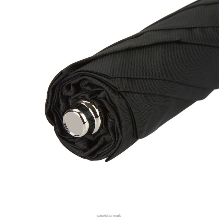 Mænd PASOTTI 64 oxf-18 b - sort sammenklappelig paraply og whangee håndtag 824L2187