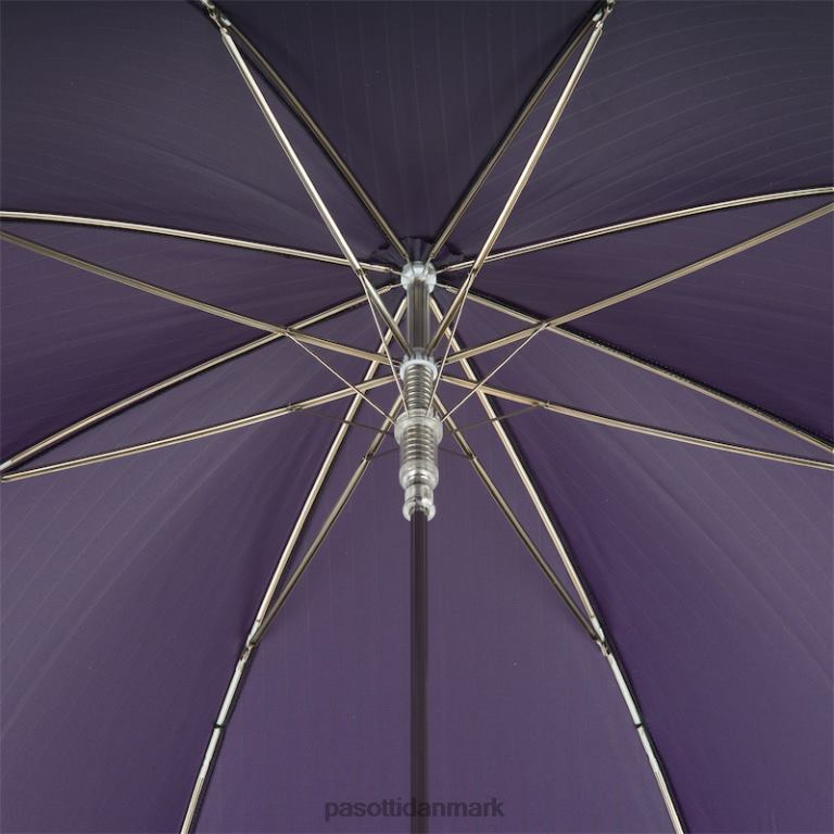 Mænd PASOTTI 478 1084-7 w37pv - lilla paraply med sølvløvehåndtag 824L261
