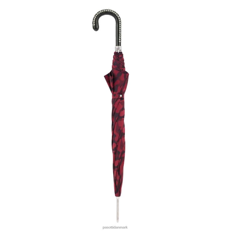 Mænd PASOTTI 478 11780-9 h20u - rød camouflage paraply med nitter på håndtaget 824L210