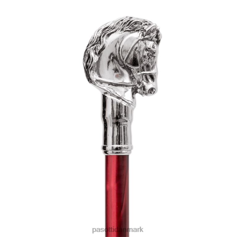 Mænd PASOTTI 478 5973-2 w41pr - elegant paraply, sølv hestehåndtag 824L262