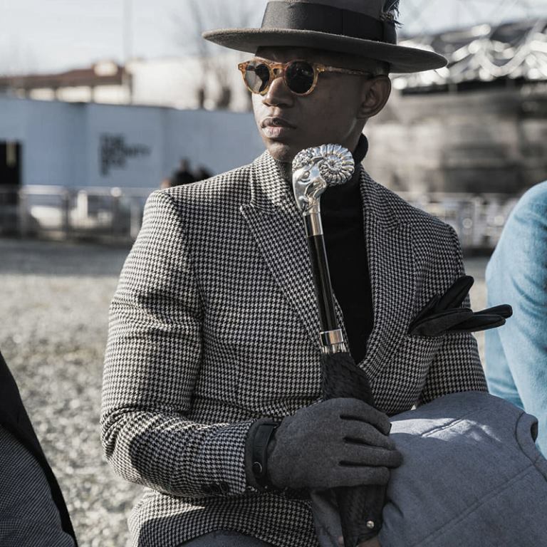 Mænd PASOTTI 478 6278-1 w86 - sølv ram luksus paraply 824L229