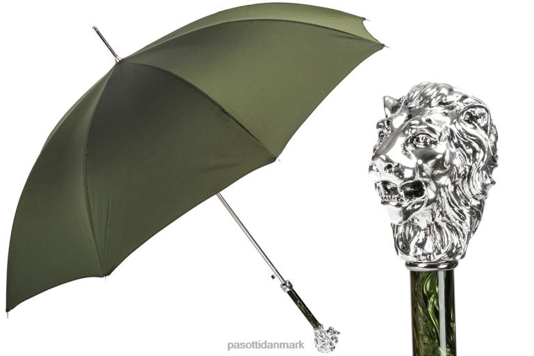 Mænd PASOTTI 478 6768-6 w37pv - grøn paraply, sølv løvehåndtag 824L279