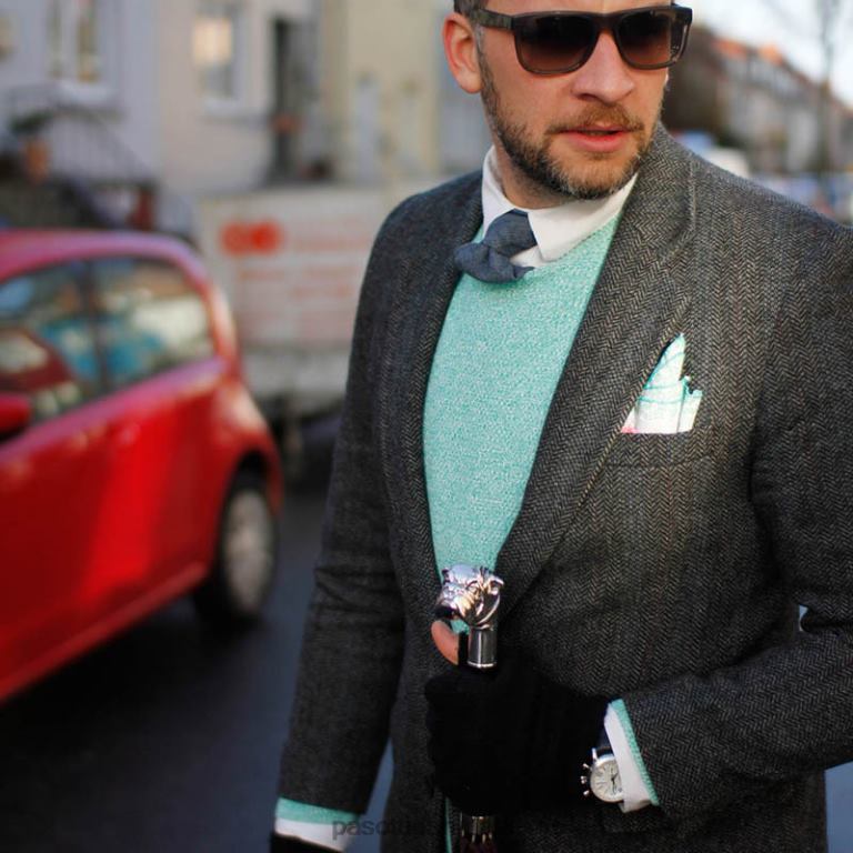 Mænd PASOTTI 478 oxf-15 w38 - sølv bulldog paraply 824L218