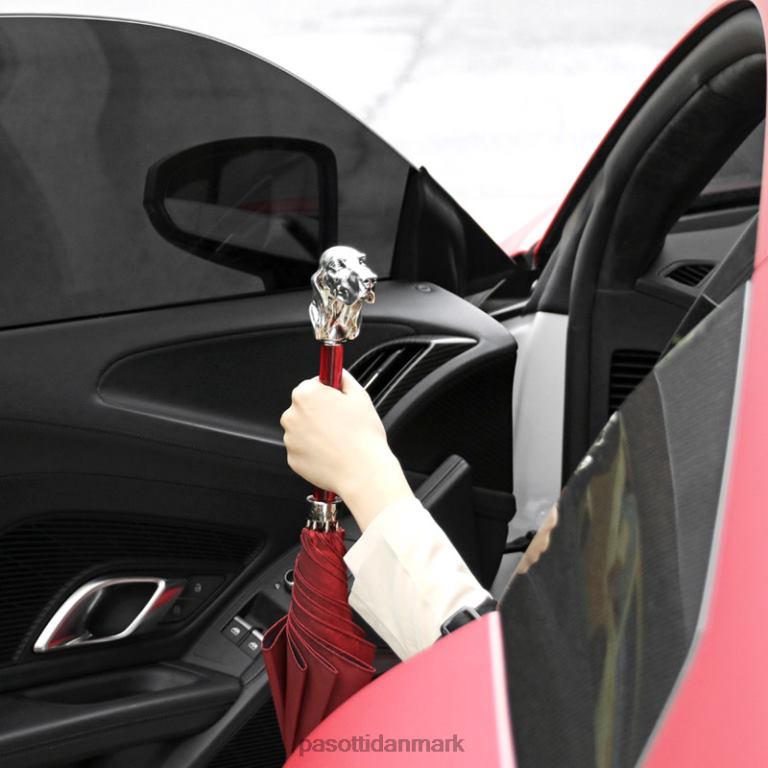 Mænd PASOTTI 478fa oxf-4 w40pr - rød paraply med sølvhund 824L227