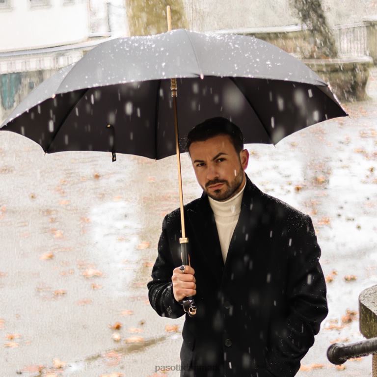 Mænd PASOTTI 479 6768-1 k1ne - sort panter paraply 824L219