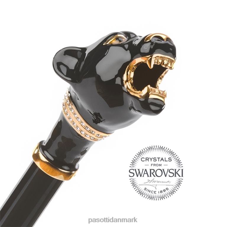 Mænd PASOTTI 479 6768-1 k1ne - sort panter paraply 824L219