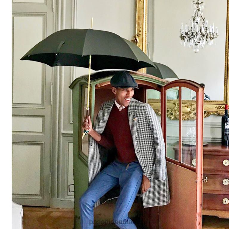 Mænd PASOTTI 479 oxf-10 k26 - gråand paraply 824L259