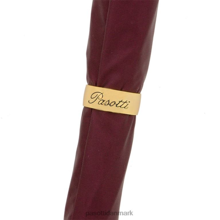 Mænd PASOTTI 479fa oxf-15 w40 - bordeaux paraply med gylden hund 824L221