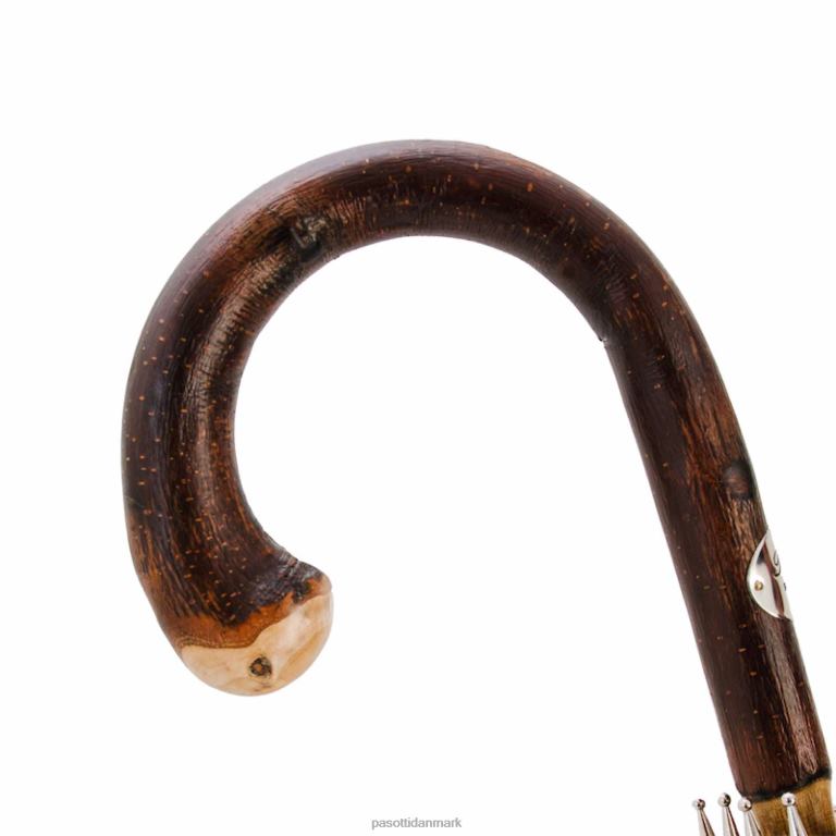 Mænd PASOTTI 142 milford-6 cbr - solid kastanjestribet paraply med knopende 824L295