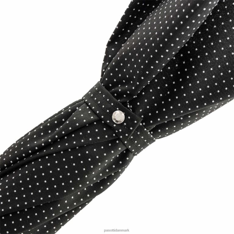 Mænd PASOTTI 142 pto cn1 s - paraply punto bianco, strudslæderhåndtag 824L2108