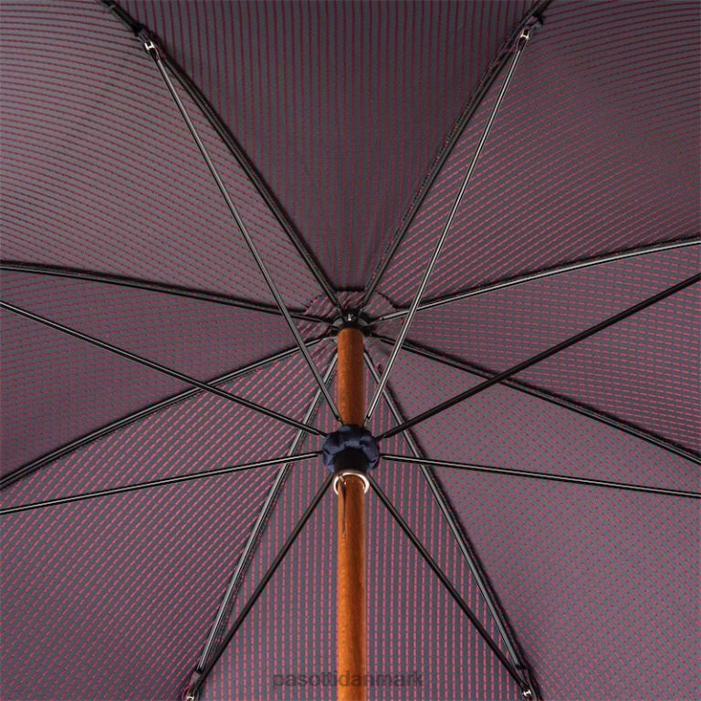 Mænd PASOTTI 142 pto cn3 p - skræddersyet paraply, rødt læderhåndtag 824L2133