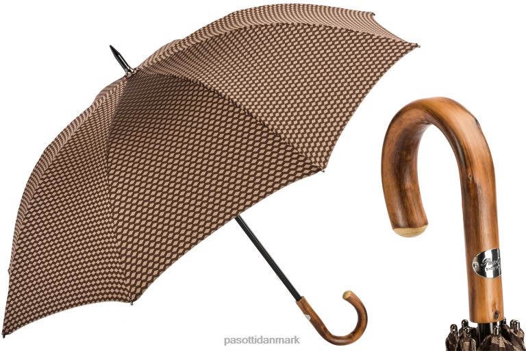 Mænd PASOTTI 145 atene-1 c - jacquard paraply med geometrisk design 824L2139