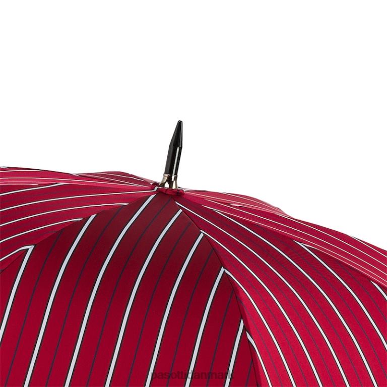 Mænd PASOTTI 145 bruce-3 p - stor stribet paraply, læderhåndtag 824L2140