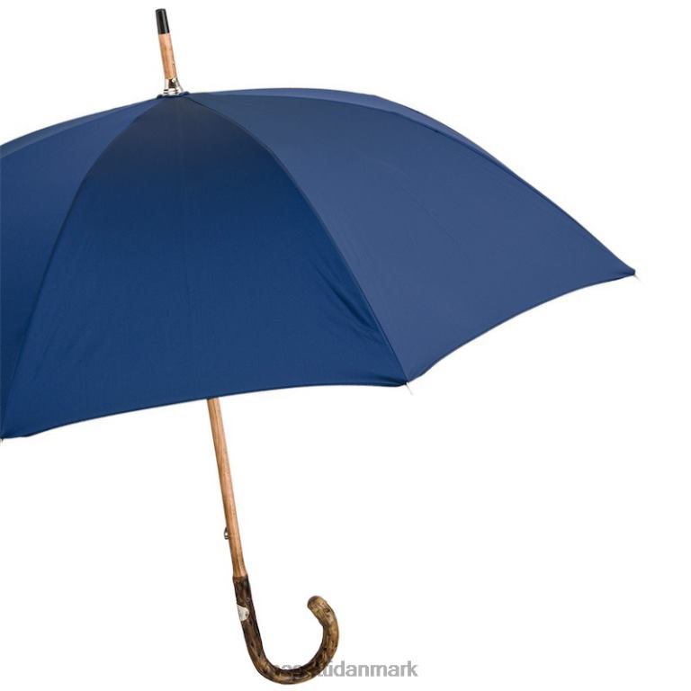 Mænd PASOTTI 476f oxf-14 g - navy paraply med gorse wood håndtag 824L2103
