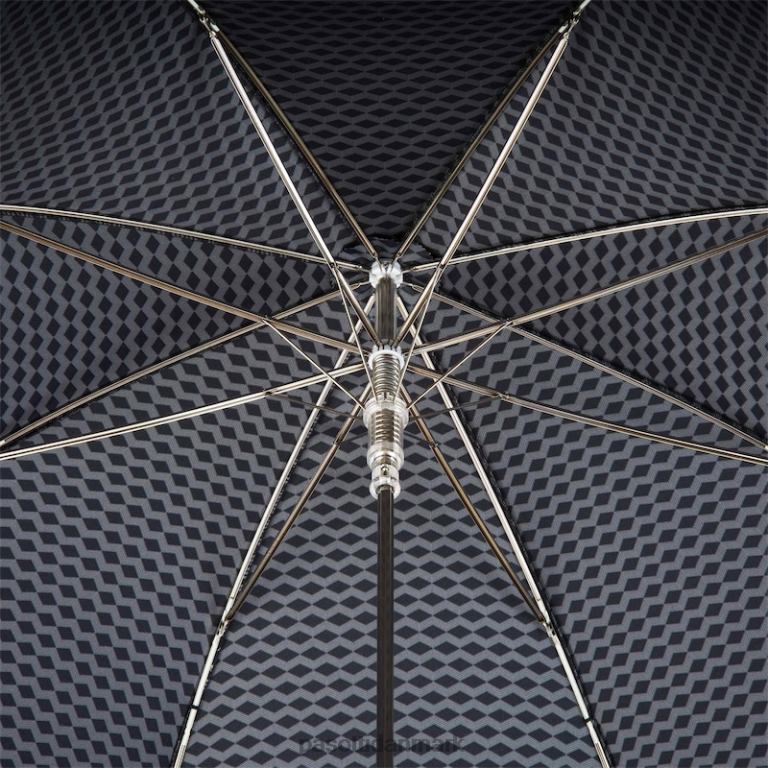 Mænd PASOTTI 478 atene-7 n48 - paraply med snoet læderhåndtag 824L2111