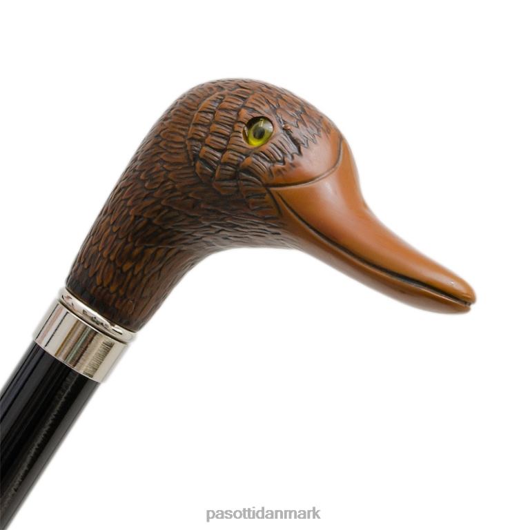 Mænd PASOTTI 478 bruce-5 114 - stribet paraply med andehåndtag 824L2132