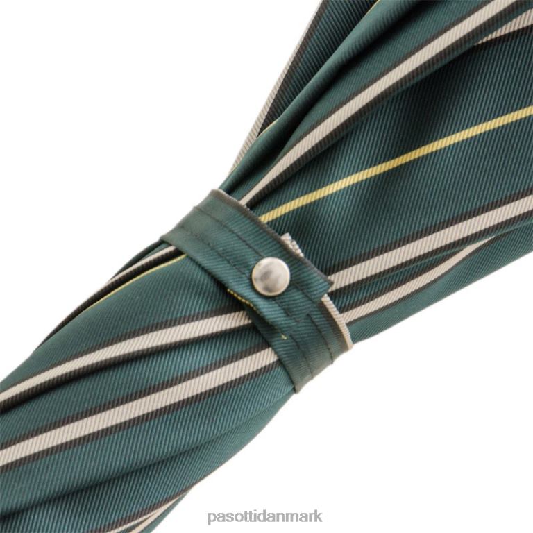 Mænd PASOTTI 478 bruce-5 114 - stribet paraply med andehåndtag 824L2132