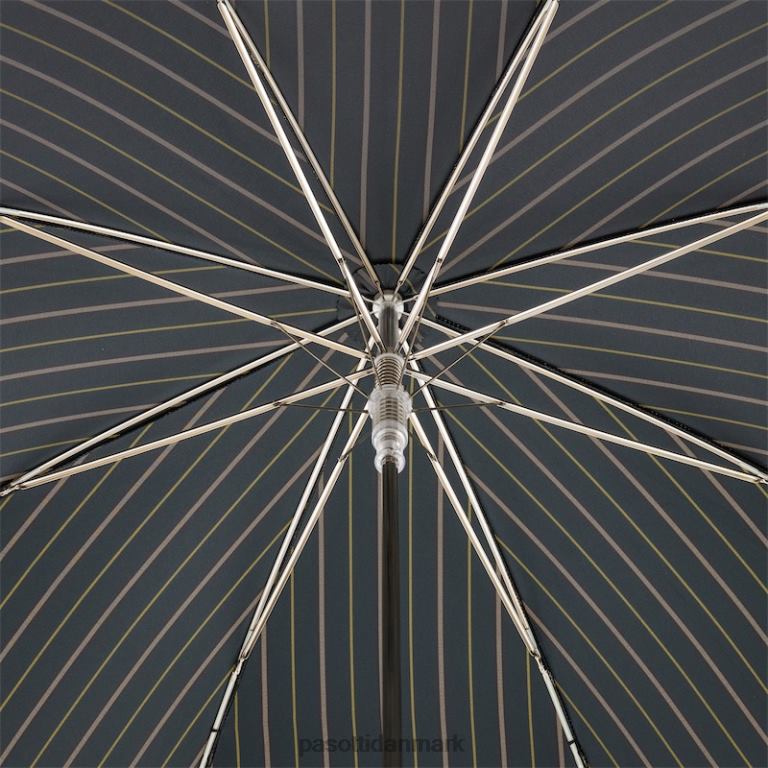 Mænd PASOTTI 478 bruce-5 114 - stribet paraply med andehåndtag 824L2132