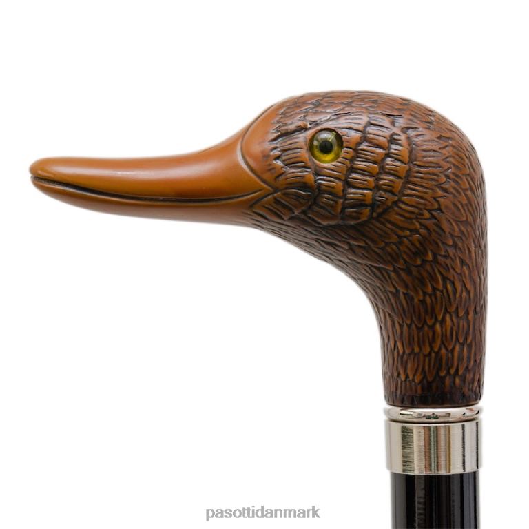 Mænd PASOTTI 478 bruce-5 114 - stribet paraply med andehåndtag 824L2132