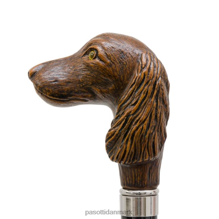 Mænd PASOTTI 478 bruce-7 115 - stribet paraply med hundehåndtag 824L2149