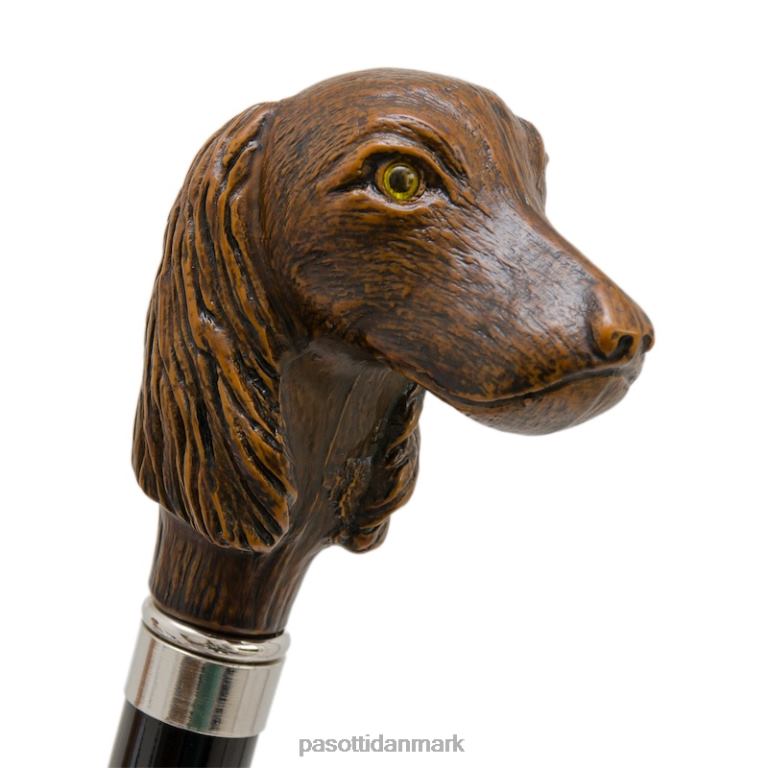 Mænd PASOTTI 478 bruce-7 115 - stribet paraply med hundehåndtag 824L2149