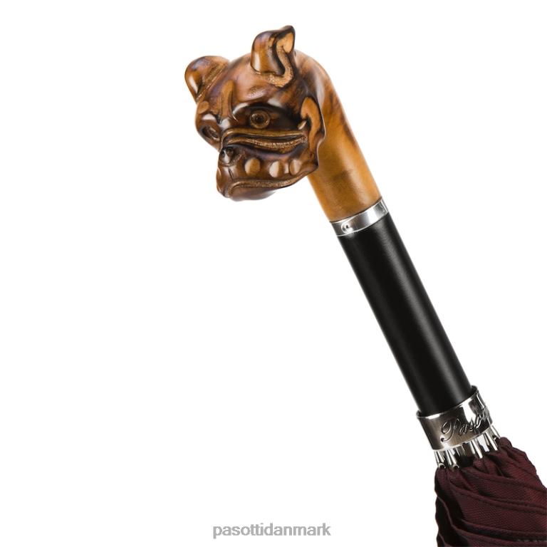 Mænd PASOTTI 478 oxf-15 n51 - håndskåret bulldog paraply 824L2128