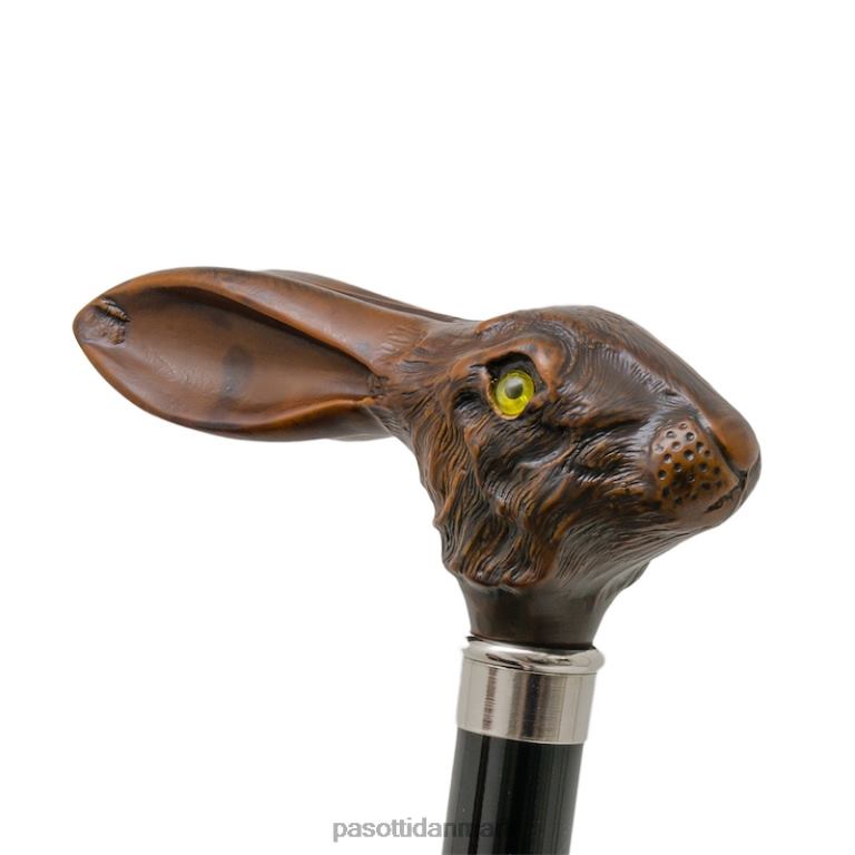 Mænd PASOTTI 478 oxf-17 113 - brun paraply med kaninskaft 824L2118