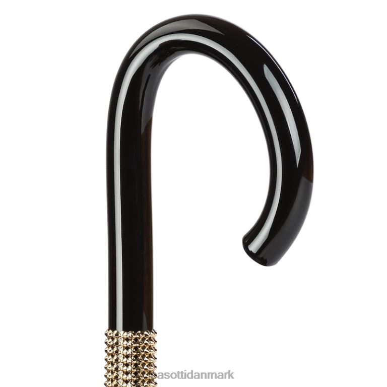 unisex PASOTTI 189 1409-29 b17 - sort tiger paraply, dobbelt stof 824L2411