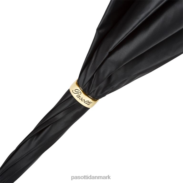 unisex PASOTTI 189 1409-29 b17 - sort tiger paraply, dobbelt stof 824L2411