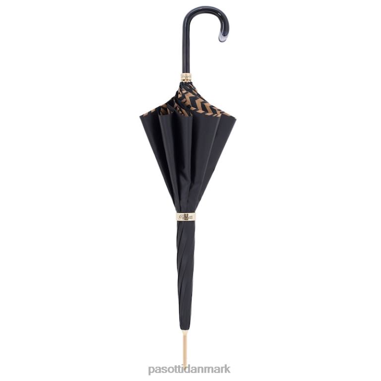 unisex PASOTTI 189 21028-11 g15 - brun paraply med zebraprint 824L2432