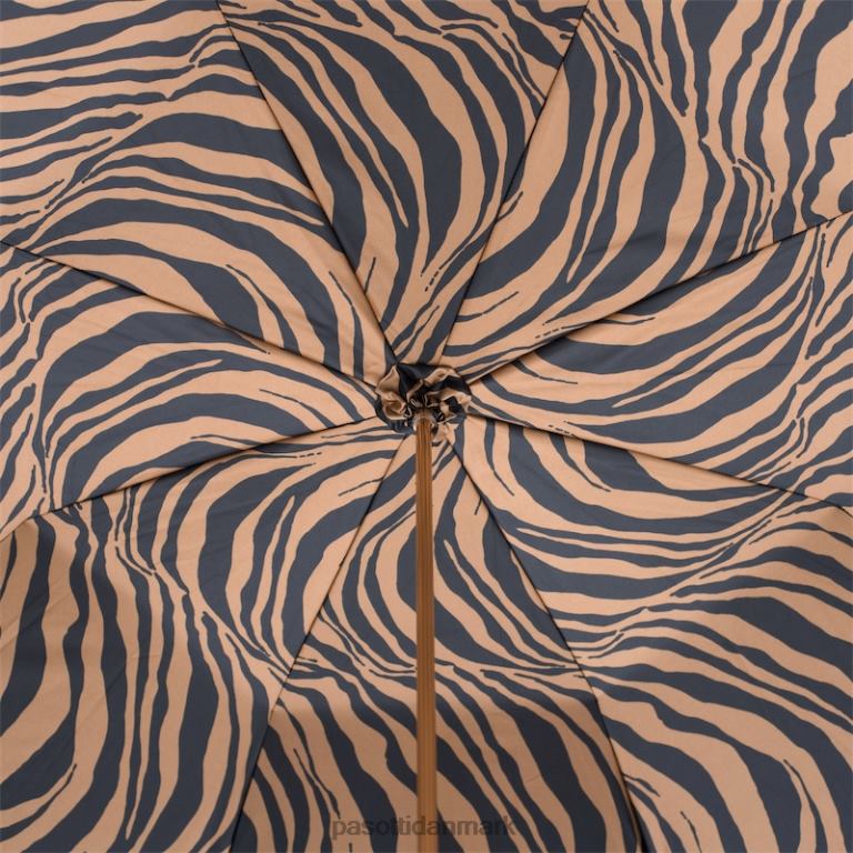 unisex PASOTTI 189 21028-11 g15 - brun paraply med zebraprint 824L2432