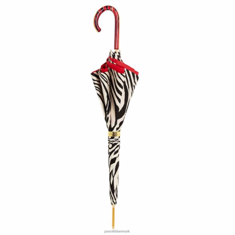 unisex PASOTTI 189 21028-55 p48 - rød zebra paraply 824L2406