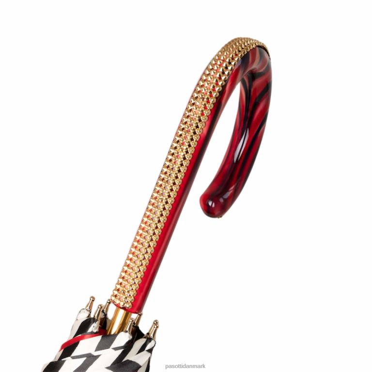 unisex PASOTTI 189 21028-55 p48 - rød zebra paraply 824L2406