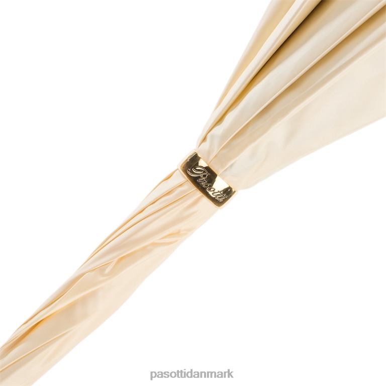 unisex PASOTTI 189 52417-11 z5 - cremehvid paraply med leopardprint, dobbelt klud 824L2424