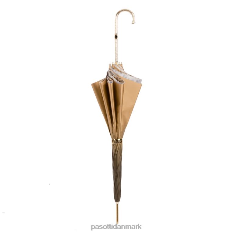 unisex PASOTTI 189 52417-16 p5 - leopardprint elfenben paraply, dobbelt klud 824L2412