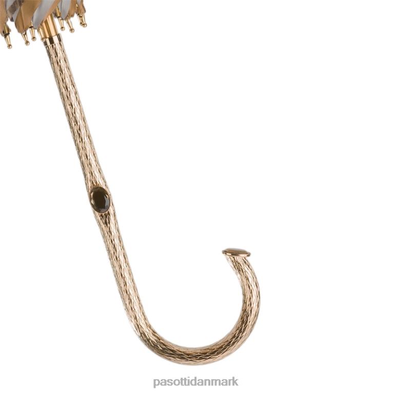 unisex PASOTTI 189 52417-16 p5 - leopardprint elfenben paraply, dobbelt klud 824L2412