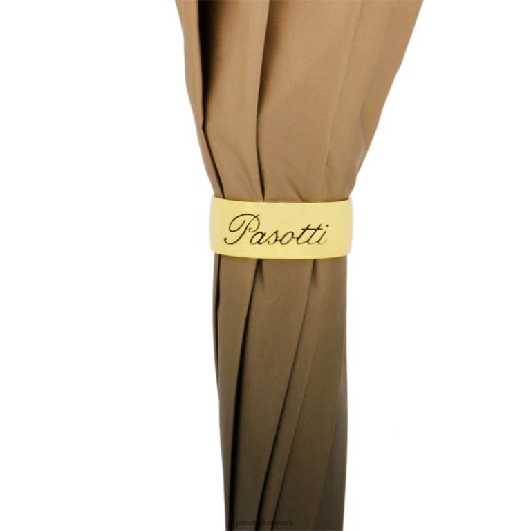 unisex PASOTTI 189 52417-16 p5 - leopardprint elfenben paraply, dobbelt klud 824L2412