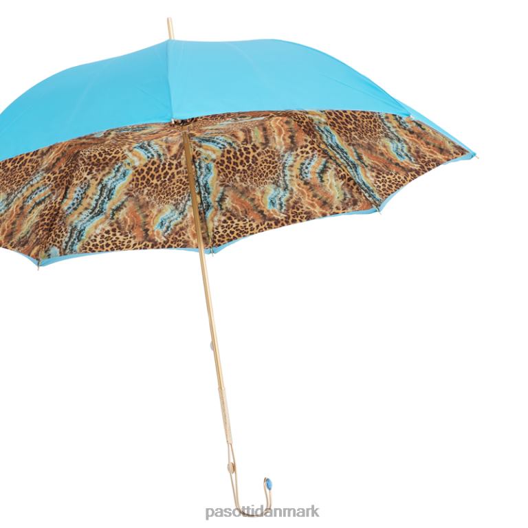 unisex PASOTTI 189 56084-1 p18 - paraply med lys animalier print, dobbelt klud 824L2431